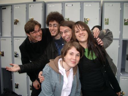 photo souvenir Franck, Francis, Romain, moi et charlotte en bas