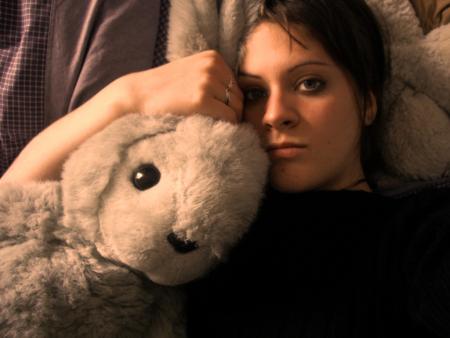 my only boyfriend...my all grey rabbit ^^