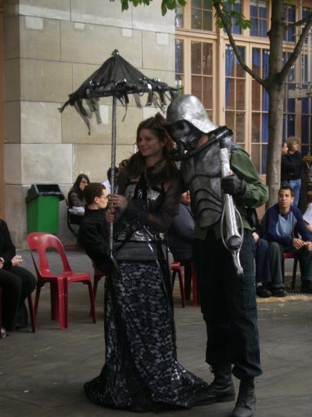 Elena et Vincent ( les déguisements sont faits main hein !!)