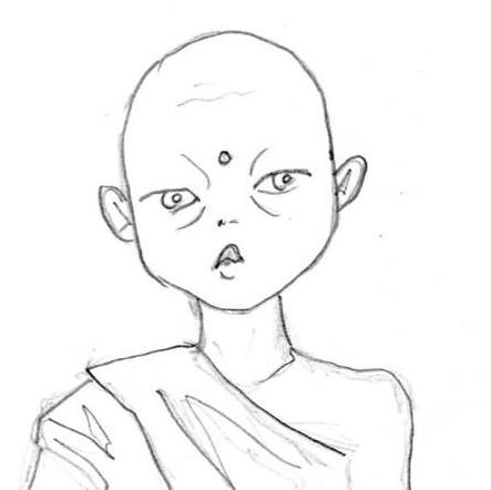 le moine bouddhiste