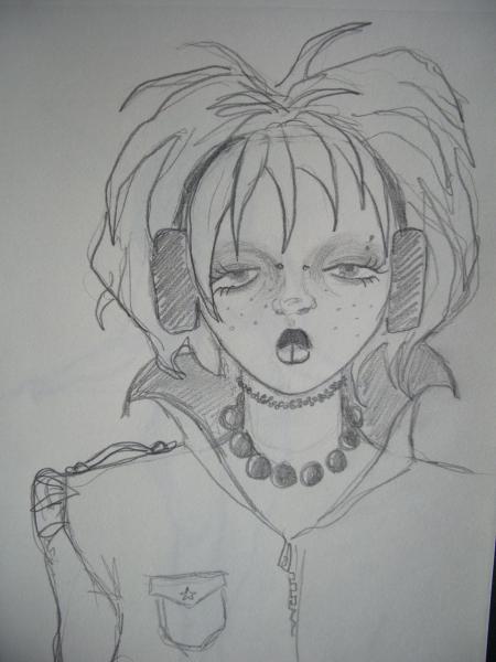 dans le RER jme fzai chier alors Hop ! dessin ! ^^