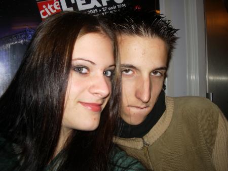 Flo et moi ds le train
